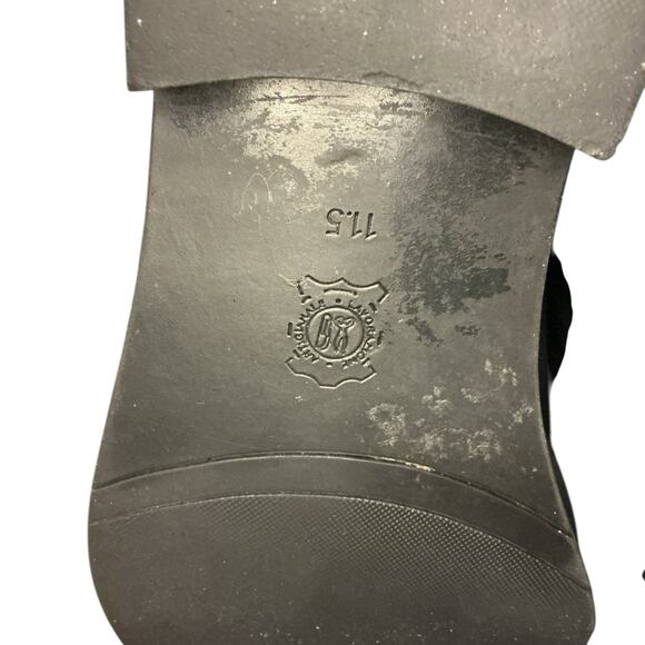 Joseph Abboud "Chase" Black Leather Cap Toe Brogue Oxford Shoes 11.5 - Picture 12 of 14